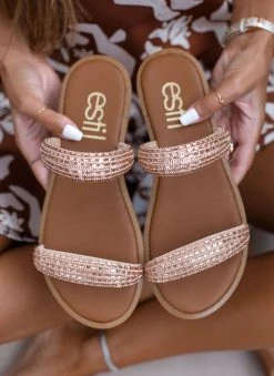 Σανδάλια δερμάτινα με κρύσταλλα Estil - Χαλκός 11 Σανδάλια δερμάτινα με κρύσταλλα Estil - Χαλκός -The Fashion Project κατάστημα sandalia estil dermatina me krustalla 106035 6aj4