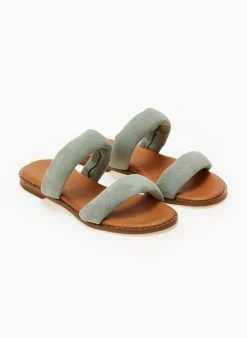 Σανδάλια καστόρινα με Pufffed φάσες Estil - Μέντα -The Fashion Project κατάστημα sandalia kastorina estil me pufffed fases 105264 kvr6