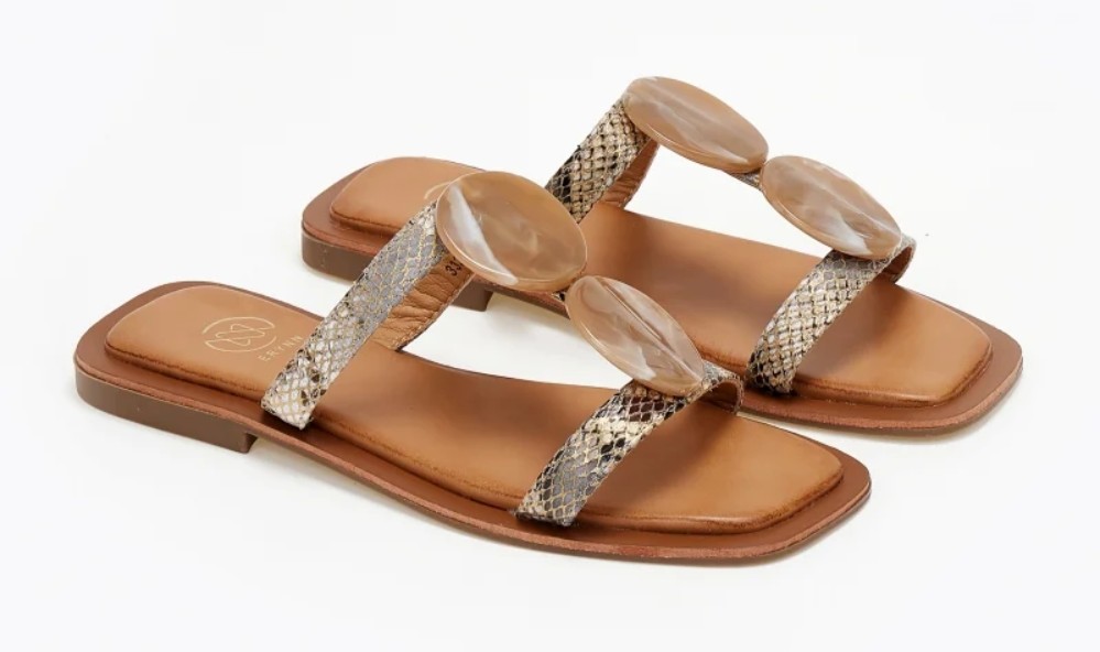 The Fashion Project κατάστημα -The Fashion Project κατάστημα sandalia me print kai petres 114292 m4it