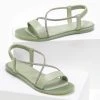 The Fashion Project Σανδάλια με στρας Crossover - Πράσινο 1 The Fashion Project Σανδάλια με στρας Crossover - Πράσινο -The Fashion Project κατάστημα sandalia me strass kai lastixenia sola 90283 6mpg