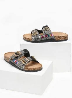 The Fashion Project Σανδάλια με στρας και χάντρες - Μαύρο 8 The Fashion Project Σανδάλια με στρας και χάντρες - Μαύρο -The Fashion Project κατάστημα sandalia me strass kai xantres 110856 ii9g