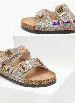 The Fashion Project Σανδάλια με στρας και χάντρες - Μπεζ 8 The Fashion Project Σανδάλια με στρας και χάντρες - Μπεζ -The Fashion Project κατάστημα sandalia me strass kai xantres 110857 k3pt