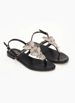 The Fashion Project Σανδάλια με Strass πεταλούδες - Μαύρο 9 The Fashion Project Σανδάλια με Strass πεταλούδες - Μαύρο -The Fashion Project κατάστημα sandalia me strass petaloudes 104795 4pka