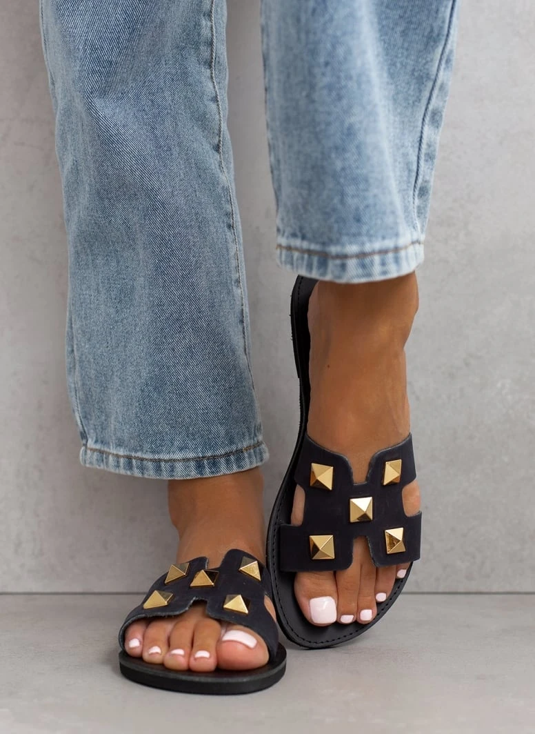 Estil Σανδάλια με τρουκς και ανοίγματα - Μαύρο 3 Estil Σανδάλια με τρουκς και ανοίγματα - Μαύρο