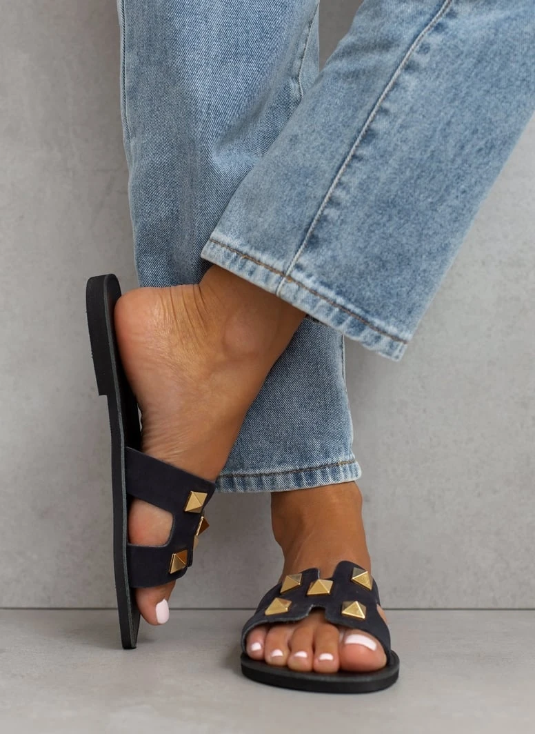 Estil Σανδάλια με τρουκς και ανοίγματα - Μαύρο 6 Estil Σανδάλια με τρουκς και ανοίγματα - Μαύρο - Image 4