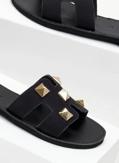 Estil Σανδάλια με τρουκς και ανοίγματα - Μαύρο 12 Estil Σανδάλια με τρουκς και ανοίγματα - Μαύρο -The Fashion Project κατάστημα sandalia nubuck estil me trouks 103814 exss