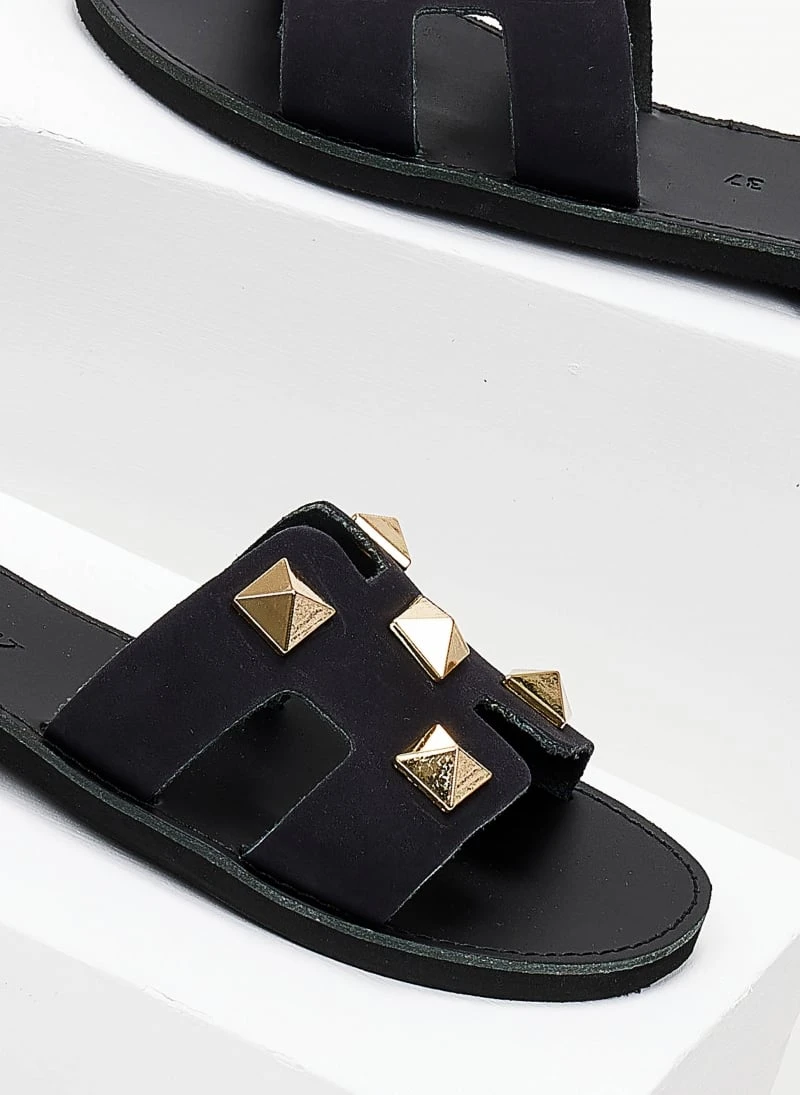 Estil Σανδάλια με τρουκς και ανοίγματα - Μαύρο 7 Estil Σανδάλια με τρουκς και ανοίγματα - Μαύρο - Image 5