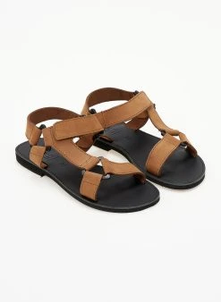 Σανδάλια δερμάτινα με Velcro Estil - Κάμελ 12 Σανδάλια δερμάτινα με Velcro Estil - Κάμελ -The Fashion Project κατάστημα sandalia nubuck estil me velcro 103129 ej9s