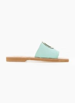 Σανδάλια Nubuck με διακοσμητικό Iris - Γαλάζιο -The Fashion Project κατάστημα sandalia nubuck iris me kuklo 102723 br8h