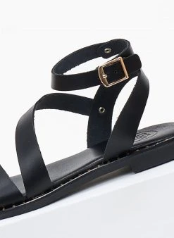 Σανδάλια δερμάτινα με δέσιμο στον αστράγαλο Tfp - Μαύρο 13 Σανδάλια δερμάτινα με δέσιμο στον αστράγαλο Tfp - Μαύρο -The Fashion Project κατάστημα sandalia tfp dermatina me desimo ston astragalo 101257 syw1