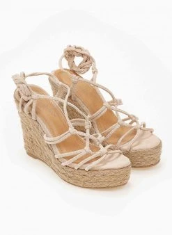 The Fashion Project Πλατφόρμες Lace Up Suede - Μπεζ 8 The Fashion Project Πλατφόρμες Lace Up Suede - Μπεζ -The Fashion Project κατάστημα suede lace up platformes me sxoini 102017 osun